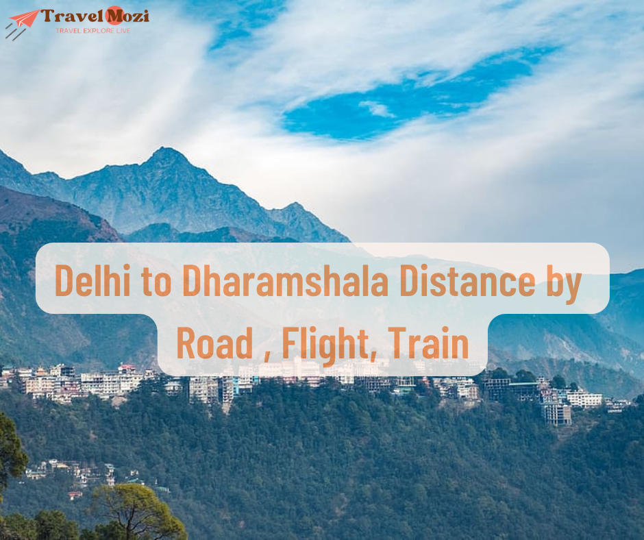 Delhi to Dharamshala distance