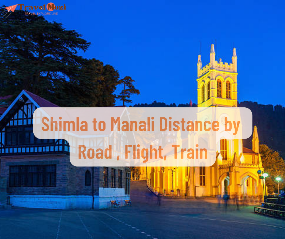 Shimla to Manali distance